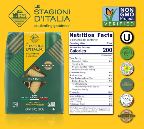 Le stagioni D'Italia Le Stagioni DItalia Rigatoni Pasta