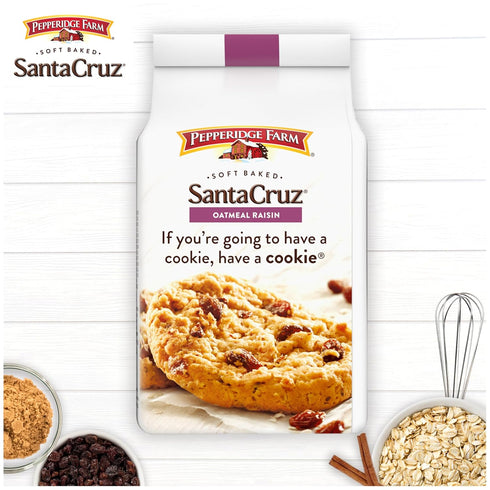 8.6 oz. Pepperidge Farm Santa Cruz Soft Baked Oatmeal Raisin Cookies, Bag