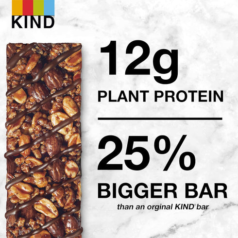 12g Protein,1.76oz, 12 count KIND Protein Bars, Double Dark Chocolate Nut, Gluten Free