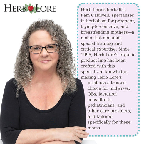 Herb Lore 58 Organic Nursing Tea - Servings - Loose Leaf - Fenugreek Free Lactation Tea with Moringa for Breastfeeding