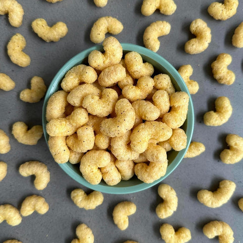 (15 0.75oz CauliPuffs - Corn, Rice, and Cauliflower Gluten Free Puffed Snack x Bags, Vegan Salt & Pepper)