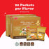 Pocas 2-Pack, 20 Packets Honey Ginger Instant Tea Powder, Original & Ginseng Variety Ginger Extract & Real Honey