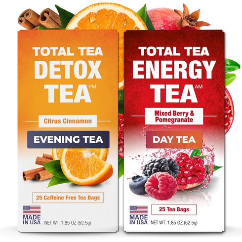 Total Tea Detox Tea & Energy Set - 25 Day Detox -