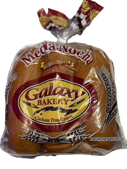 Generic Cuban Bread Galaxy Bakery Midnight Bread (6 buns 15oz)