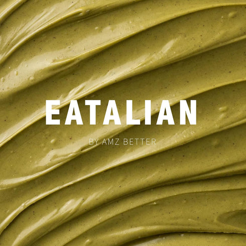 10 oz/300g EATALIAN by AMZ BETTER Protein Pistachio Flavoured Topping, Sweet Protein Cream in Squeezer, Made in Italy