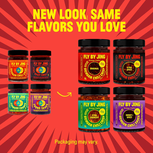 6oz (Pack 4) FLYBYJING Chili Crisp Bundle: Four Premium Chili Sauces Good on Noodles, Proteins, Veggies & Everything