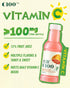 C100 Drink100mg 12% -15 oz, 445mL, 15 Pack Blood Orange Flavored Composite Juice Vitamin C Per Bottle, Real Fruit