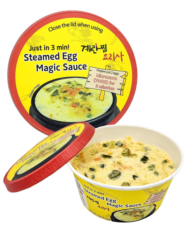 Korean Steamed Egg Kit Cup with Salted Shrimp Sauce - Korean Food