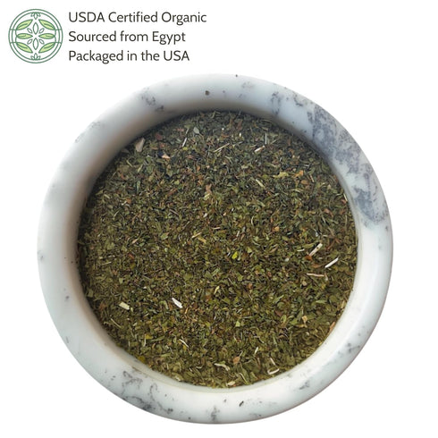 4 oz. (113g), Organic Spearmint Leaves USDA Certified Organic Spearmint Tea Dried Loose Leaf, Dry Mint, Cut & Sifted