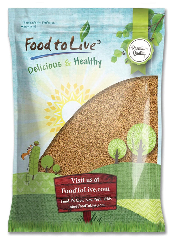 Fenugreek Seeds, 10 pounds Non-GMO Verified, Whole, Raw, Sproutable, Vegan, Kosher, Bulk