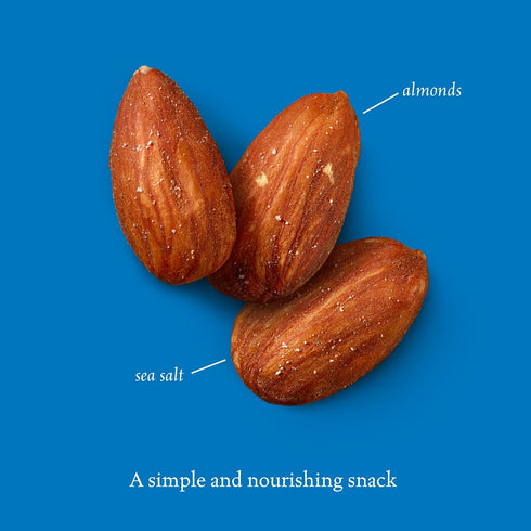 1.5 oz (18 Packs) Sahale Snacks California Dry Roasted Almonds, Grab & Go Bags - Dry-Roasted Almonds with a Touch