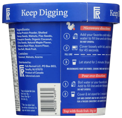 1.94 Folk Revival, Cereal Cup Grain Free Maple Walnut, Ounce
