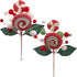 Larksilk Assorted Sugar Lollipop Christmas Candy Mix Pack of 12, 8" Tall