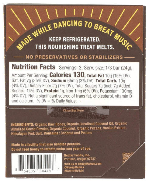2.5 OZ HONEY MAMAS Chocolate Cake Fudge Bar