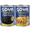 Goya Canned Chickpeas & Black Beans Variety Pack, Garbanzo & Frijoles Negros,