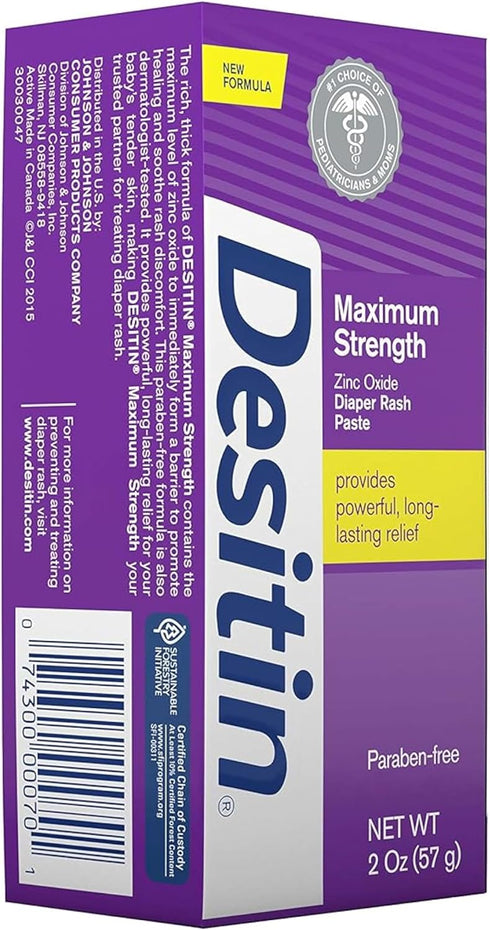 2 oz (Pack 8) DESITIN Maximum Strength Original Paste