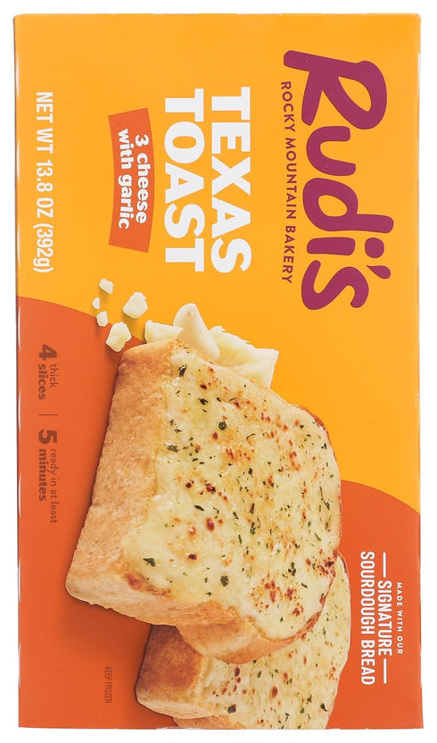 Rudis 3 13.8 OZ BAKERY Cheese with Garlic Texas Toast