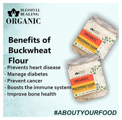 Blessfull Healing 2 lb (907 Organice BUCKWHEAT FLOUR Gram)
