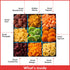 9 Dried Fruit Platter - Variety Fruit - Dried Fruit Gift Tray - Healthy Fruit Gift Basket - Gourmet HolidayGift Box