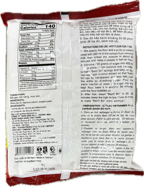 Vinh Thuan 14.01oz (Pack 3) Bot Banh Bo (Rice Flour for Cake)