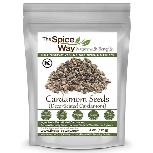 The Spice Way Cardamom Decorticated - 4 oz, Made from Premium Green Cardamom Pods