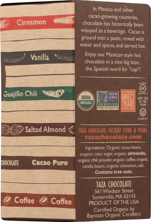 Pack, 2.7 (6 Count) Taza Chocolate Organic Mexicano Disc Stone Ground, Classic Collection Variety Ounce