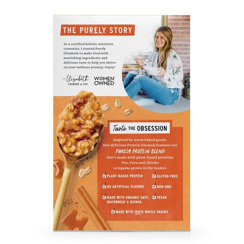 7.6 Purely Elizabeth Maple Cinnamon Roll Instant Protein Oatmeal, Ounce