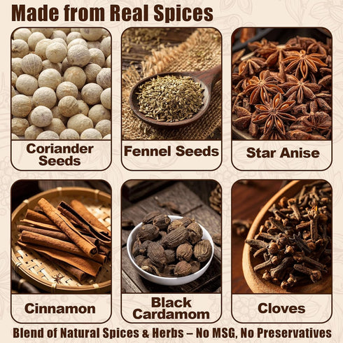 Nahasahr 7.9oz 15 Packs Pho Bac Spice Seasoning, Authentic Vietnamese Pho Broth Spice Blend, Rich Aromatic