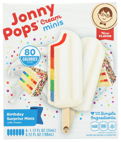Jonnypops, Birthday Surprise Cream Pops, 6.72 Fl Oz