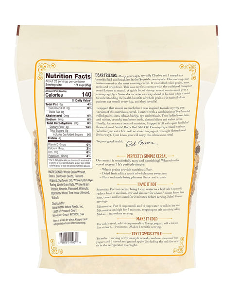 Country 40-ounce (Pack 2) Bob's Red Mill Old Style Muesli