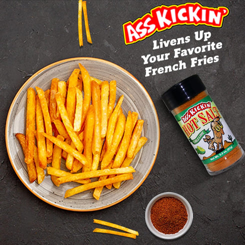 ASS KICKIN' Hot & Chile Lime Salt – 3.2oz Shaker Jar - Perfect Flavored Salt for Popcorn, Margarita, and French Fry
