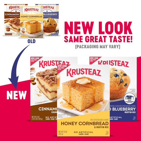 17.1-Ounce (Pack 2) Krusteaz Wild Blueberry Muffin Mix, Box