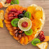 Dried Fruit on Heart Shaped Bamboo Tray Gourmet Dried Fruit Slices & Naturally Sweet Dried Fruit Snack, Dried Fruit