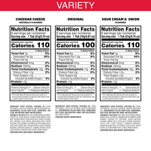 Pack, 19.3oz (27 Pringles Potato Crisps Chips, Lunch Snacks, Snack Cups, Variety Box Cups)