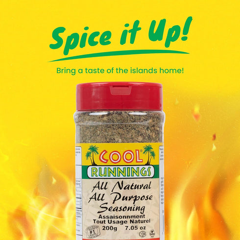 200g Cool Runnings All Natural All Purpose Seasoning - No Salt, No Sugar, No Artificial Additives, Perfect for Grilled