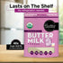 21oz Healthier Comforts Organic Buttermilk Powder | USDA Certified, Kosher, Gluten Free, Non-GMO | Baking Supplies