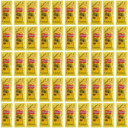 Packets (7g) 50 Count Packs 8 8 inch Mustard - Gift Assortment - Single Serve - Mustard Condiment with x Chronos Food
