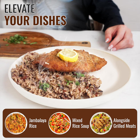 30 Oz Straight from France Genuinely French, White, Red and Black Rice Mix from Camargue, Similar to a Wild Rice Blend