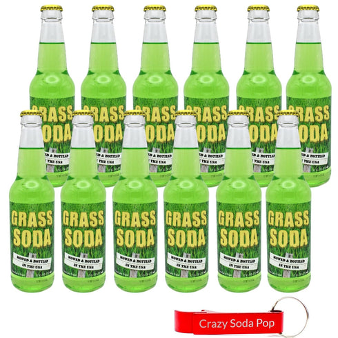 Generic Grass Soda | 12 Pack of Unique Grass Flavored Soda Pop with