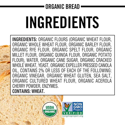 24 oz Dave's Killer Bread White Bread Done Right, Artisan-Style Organic White Bread, Loaf