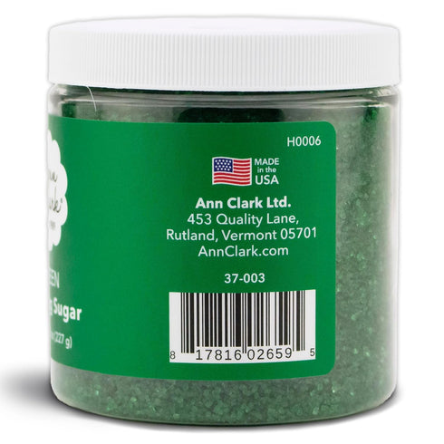 8 oz. Ann Clark Green Sanding Sugar