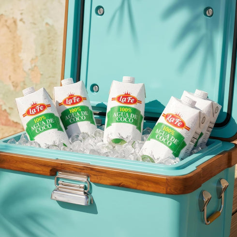3 Pack 33.8 oz La Fe Coconut Water Carton No Pulp - - each