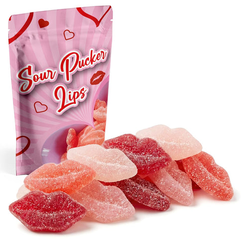 NY Spice Shop Sour Pucker Gummies - 3 Pound Lip Shaped Gummies