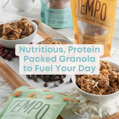 6 Pack 4 oz Apricot, Coconut, Almond Granola Clusters - of Bags - Gluten Free Oats, High Protein, Low Sugar, Vegan