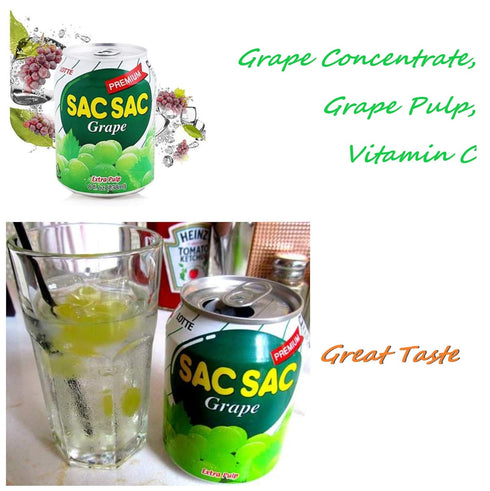 COKOYAM 12 Korean Best Variety Energy Drink Box Deal - SACSAC, RICE PUNCH, PEAR JUICE - (SACSAC ORANG + GRAPE, CANS)