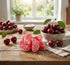 2 lbs Cherry Slices - of Fresh Delicious Sweet Sugar Sanded Chewy Fruity Red Candy Slices