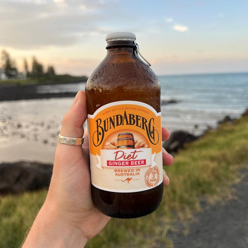 12.7 Oz (Pack 4) Bundaberg Diet Ginger Beer Soda, Fl Bottles