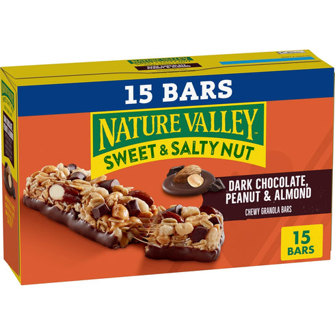 Nature Valley Sweet and Salty Nut Granola Bars, Dark Chocolate Peanut Almond,