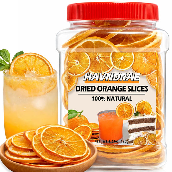 4.23oz Dried Orange Slices, Dehydrated Orange Slices for Cocktail Garnish and Mixology,