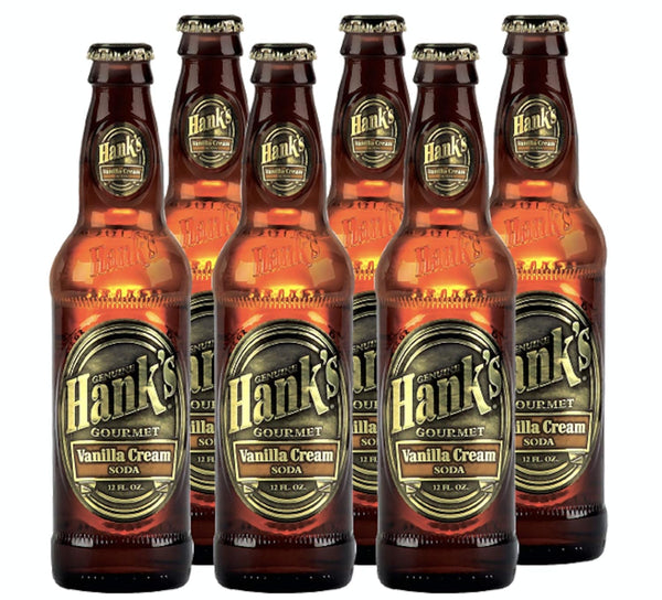 Hank's Gourmet Sodas Pack of 6 - (Vanilla Cream)
